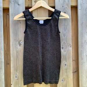 Gold Sparkle Tank Top